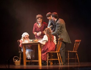 Sinead Coll as Mrs Cratchitt in "A Christmas Carol" with Mark Leeman as Bob Cratchitt.